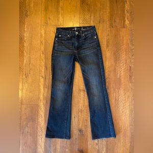 7 For All Mankind size 27 Mid-Rise Dark Wash Karah Bootcut Jeans